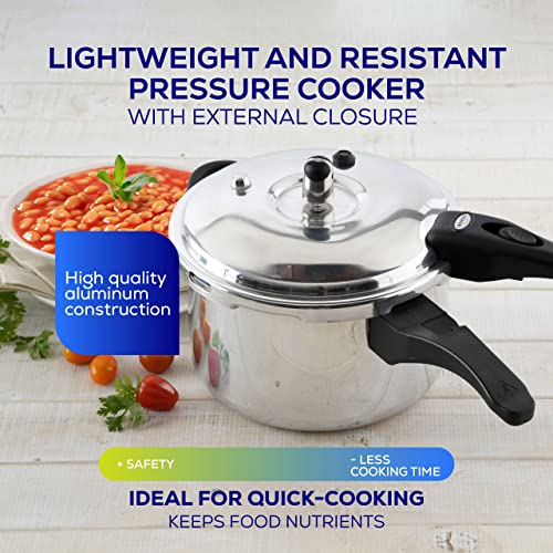 Universal Ultra 4.8 Quart Pressure Cooker - Anti-Rust Aluminum, 5-Servings