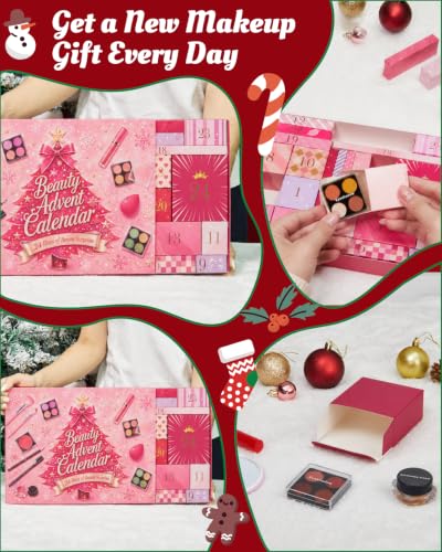 Makeup Advent Calendar 2026 - 24 Days Teen & Adult Beauty Set by Leapio