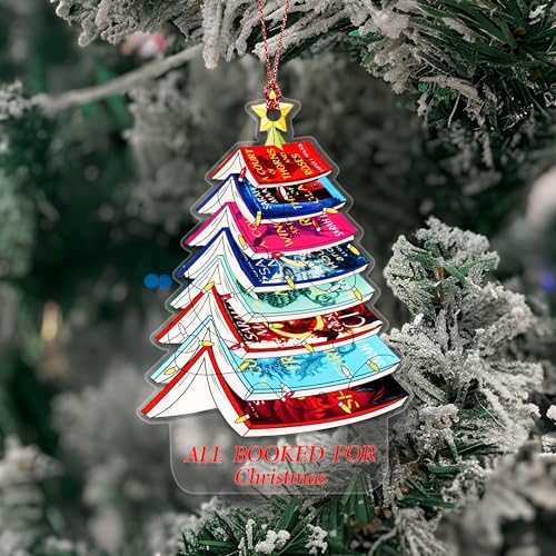 Christmas Book Ornament - Gifts for Book Lover - Book Tree Ornament