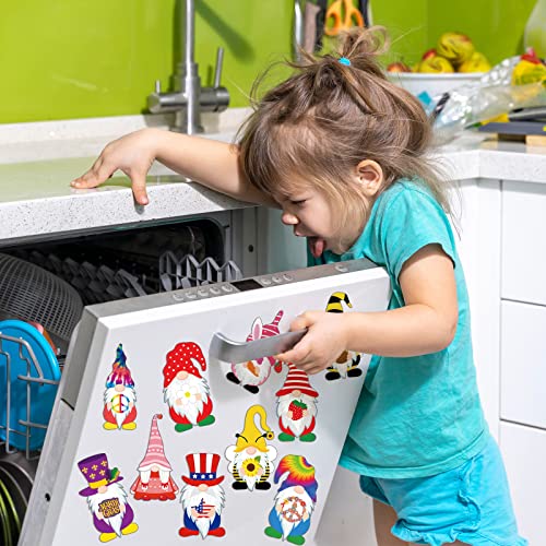 Hoteam 30 Pcs Seasonal Magnets Gnome Holiday Refrigerator Fall