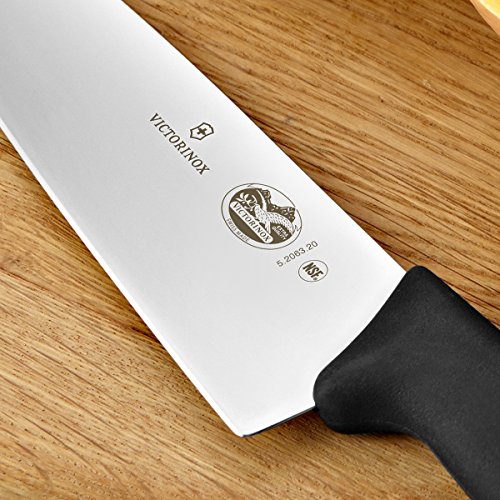 Victorinox Fibrox Pro 8 Inch Chef's Knife - Dishwasher Safe, Black, Ergonomic Handle