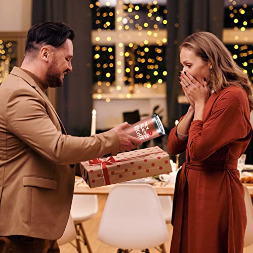 Qtencas Wedding Tumbler Set for Couple Mr. Right Mrs. Always Right Black/Rose Gold - Double Wall Insulated Gift