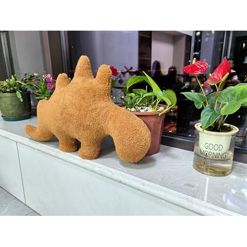 24 inch Large Stegosaurus Dino Nugget Pillow, Chicken Nugget Plush Dinosaur Theme Party Decoration Birthday Gift for Kids