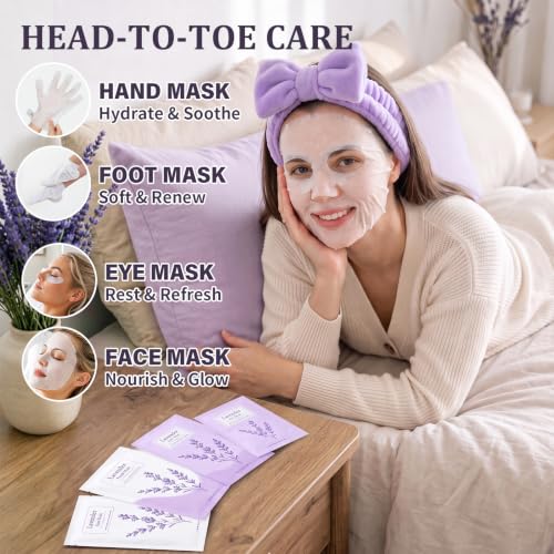 Minutry Lavender Spa Advent Calendar 2026 - 24 Days of Self-Care Gifts for Women in Purple