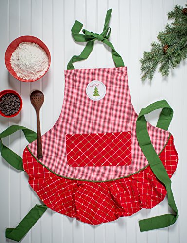 DII Unisex Christmas Kitchen Apron - One Size / Merry Tree