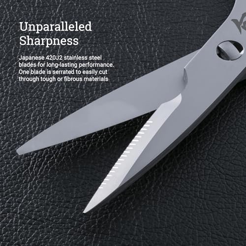 Kitchen Shears - Multipurpose, Sharp Stainless Steel Scissors for Cooking & Opening Packages