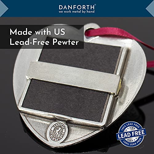 DANFORTH Victorian Heart Pewter Photo Frame Ornament | Keepsake Gift for Mom