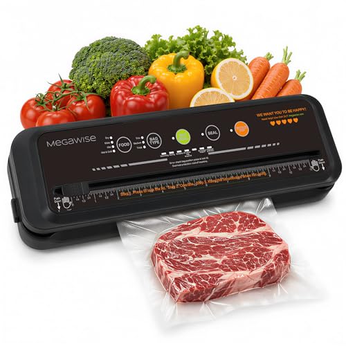Vacuum Sealer Machine - Compact Automatic Food Preserver for Dry and Wet Foods