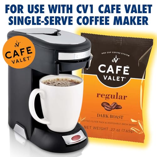 Cafe Valet Regular Dark Roast Coffee Pack - 84 Single-Serve Packets (Variation of THIS listing)