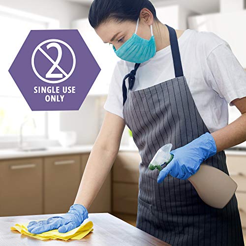 Medium Powder-Free Nitrile Vinyl Blend Exam Gloves - Blue, 1000 Ct