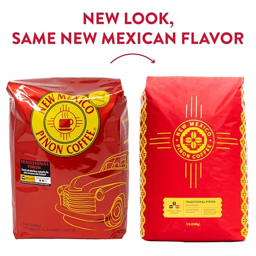 New Mexico Piñon Coffee - Traditional Ground Piñon Flavor, 80oz, 5 Pound Bag