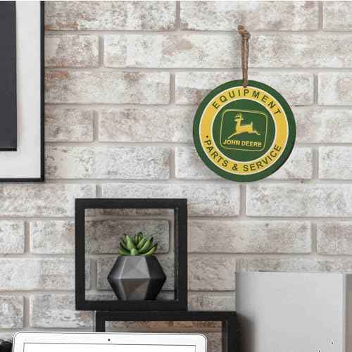 John Deere Mini Embossed Metal Sign or Christmas Ornament for Home Decorating - Great Gift Idea