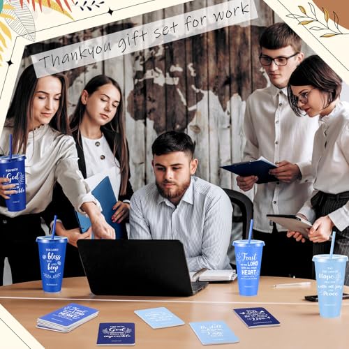 Gradient Blue 12-Piece Christian Holiday Gift Set for Church Events