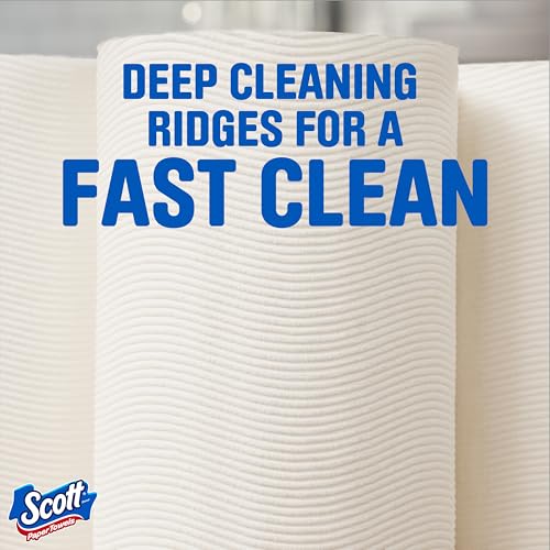 Scott Double Paper Towels 30 Pack (2 Packs of 15) 100 Sheets per Roll - Choose-A-Sheet Absorbent Household Towels