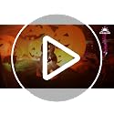 Halloween Inflatable Pumpkin Outdoor Decoration with LED Lights - 7.5ft
