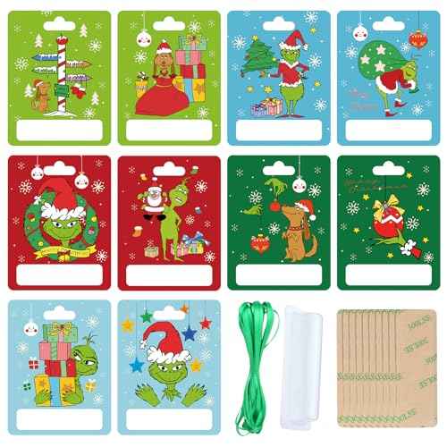 10 Set Christmas Money Holders for Cash, Funny Holiday Ornaments for Gifting Cash with Christmas Cards Xmas Gift Ideas Tree Decor Hanging Accessories