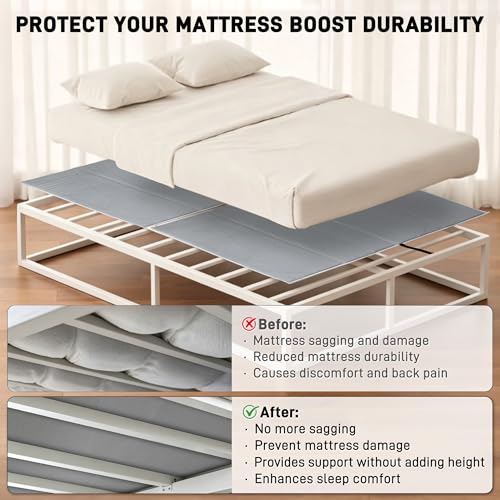 King-Size Bunkie Board 76x80 Inch Anti-Slip Bed Support Panel Breathable Moisture-Resistant Noise-Reducing Foundation - Variation of THIS listing