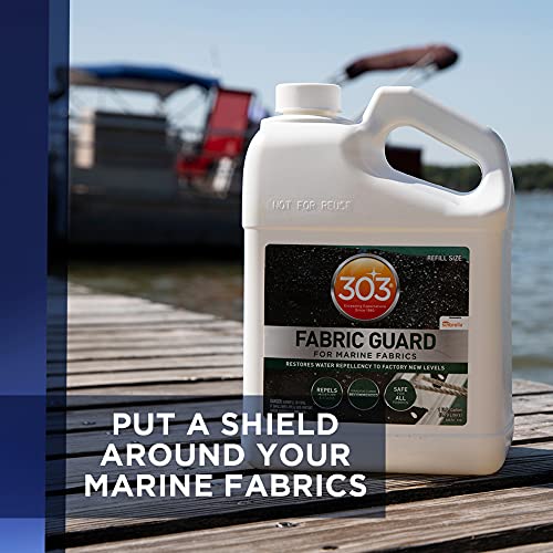 303 Marine Fabric Guard 1 Gallon (128 fl oz) for Boat Canvas & Covers - UV & Stain Resistant