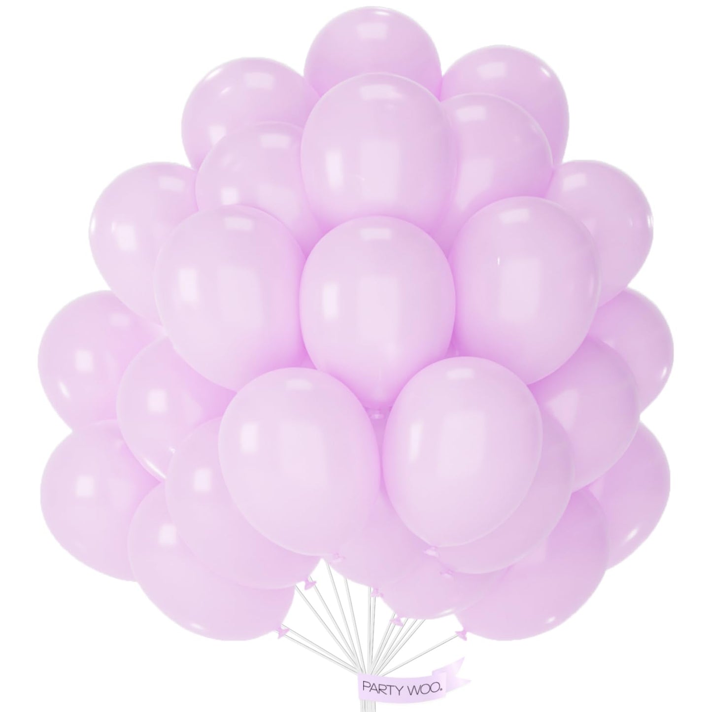 PartyWoo Baby Pink Balloons 50pcs 12 Inch Pastel Light Pale Pink Latex Helium Balloons for Anniversary Wedding Baby Shower Gender Reveal Butterfly Princess Birthday Party Decorations Pink-Q04