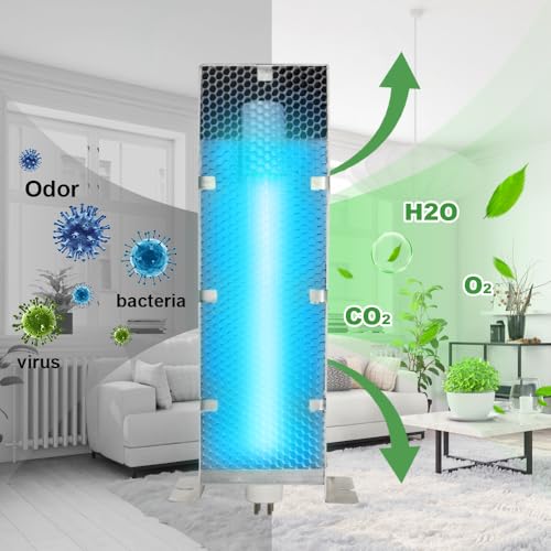Air Purifier Replacement Cell and UV Bulb Kit for InDuct 2000 - Ozone-Free, 9 Inch