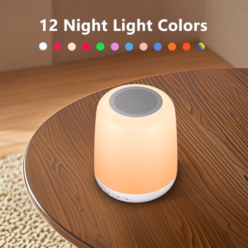 Easysleep White Noise Sound Machine for Sleep - Milky White, 30 Soothing Sounds, Night Light & App Control