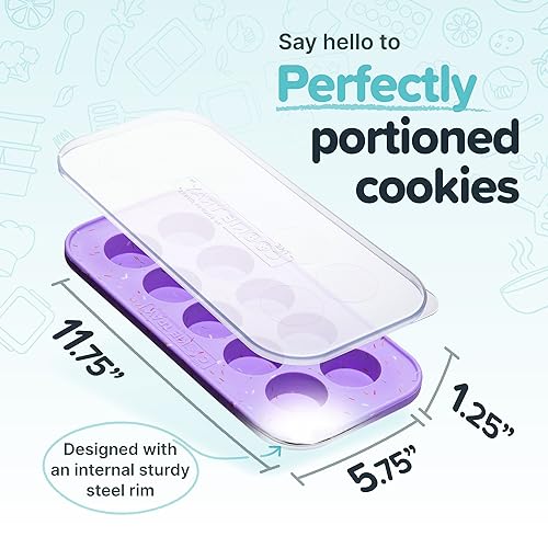Souper Cubes Silicone Cookie Dough Freezer Containers - 2 Pack