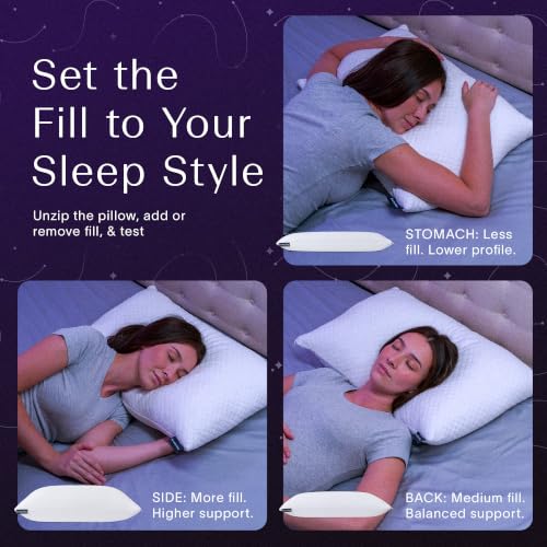 DreamyBlue Signature Adjustable Queen Memory Foam Pillow - Pack of 1
