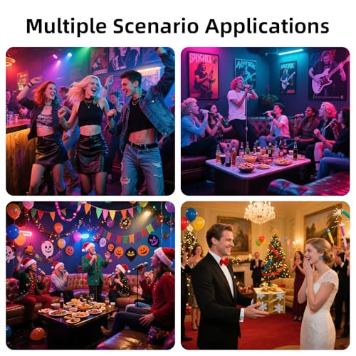 Yiixuyo Bronze 2-Piece Voice-Controlled Party Lights with Remote