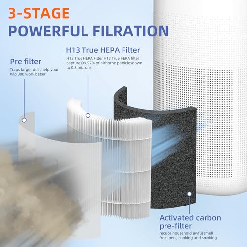 HEPA 13 Air Purifier Filter Compatible with Max, Mage, Sans, Rosewill & More