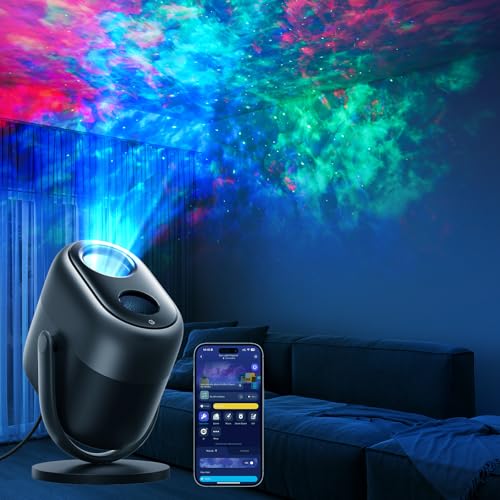 Star Projector Lights with 7-Zone Nebula Effect, Smart Home Compatible