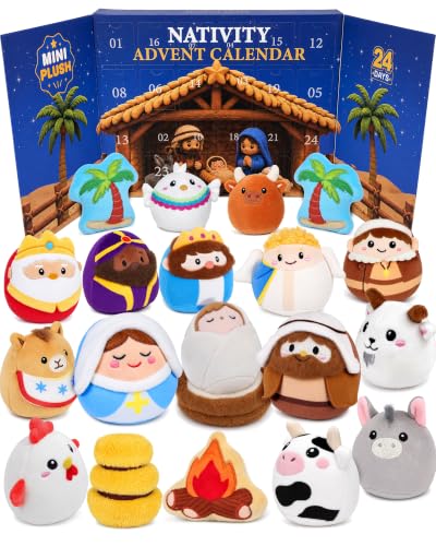 Nativity Advent Calendar 2026 for Kids Toddlers & Adults - 24 Day Holiday Gift - Variation of Nativity Advent Calendar