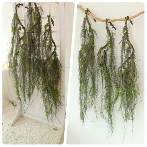 63 Inch Faux Willow Tree Branches Hanging Moss for Halloween & Decor