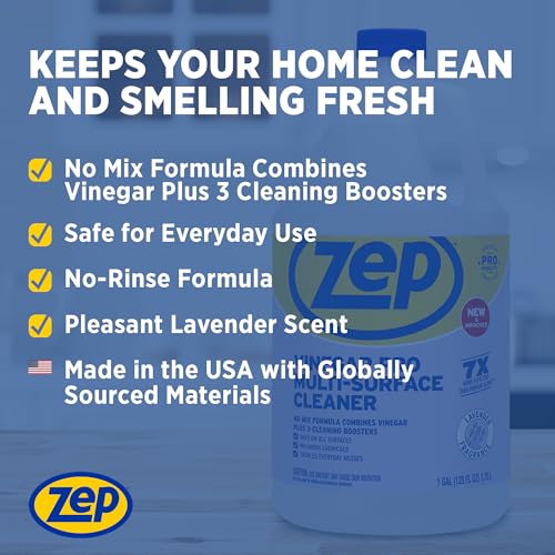 128 Fl Oz All-Purpose Cleaner with Vinegar - 4 Pack, Gentle Daily Use