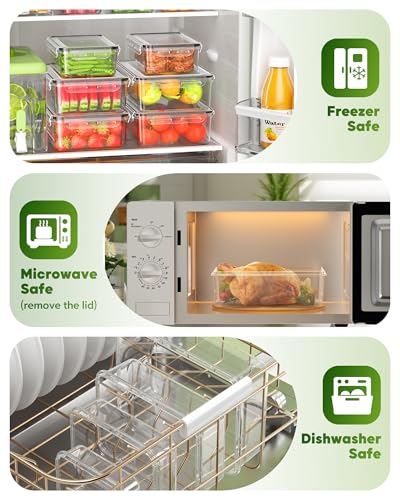 70 Pcs Food Storage Containers with Lids Set - BPA-Free Leak-Proof Reusable Kitchen Storage