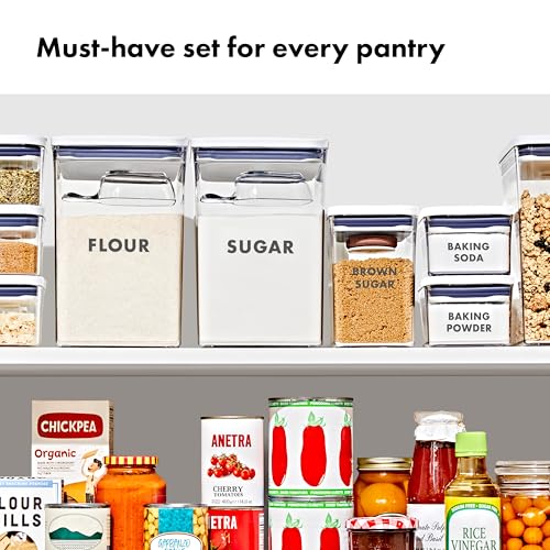 Pre-Labeled Baking Storage Container Set - Airtight Airtight Food Storage with Scoops & Accessories