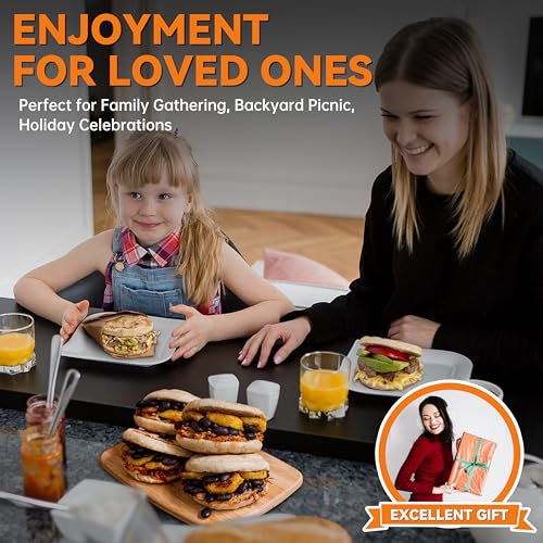Baker's Friend Arepa Maker Graphite - Mini Pancakes & Egg Pan, Browning Control