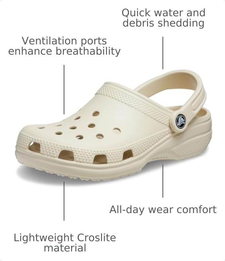 Crocs Unisex-Adult Classic Clog, Clogs for Women and Men