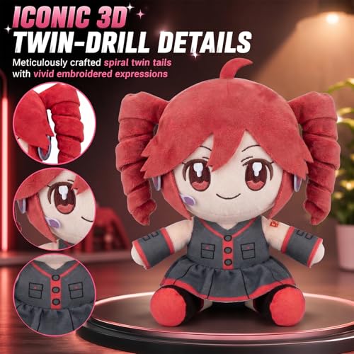 Collectible Pink Twin-Tail Girl Plush - 22cm Anime Soft Toy for Fans & Collectors