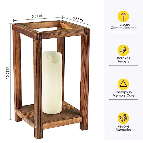 20 Set Rustic Wooden Wedding Lantern Centerpieces - Farmhouse Candle Holders for Tables & Barn Weddings (No Candles or Flowers) - Variation 20