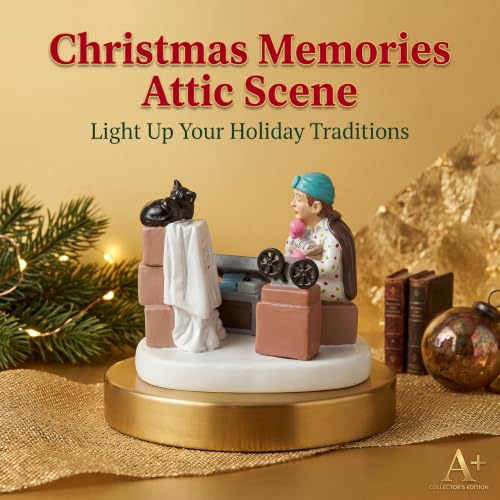 Wizczjvq Christmas Vacation Attic Village Figurine – Hand-Painted Movie Scene
