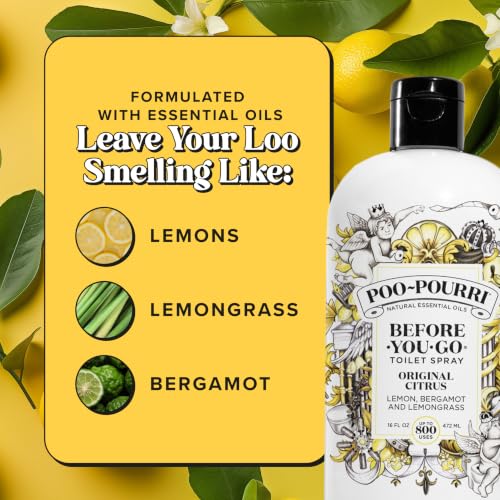 Poo-Pourri Before-You-Go Toilet Spray Refill, Original Citrus, 16 Fl Oz - Pack of 1