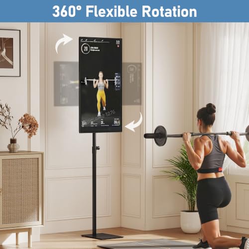 Baoz 360° Rotation Floor TV Stand for 14-43 Inch Flat Screen TV, Height Adjustable & Swiveling