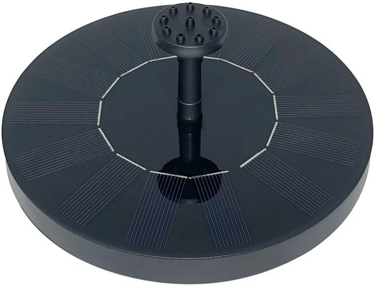 Skiennix Solar Bird Bath Fountain Pump - 1.4W Solar Powered with 6 Nozzles for Garden & Pond