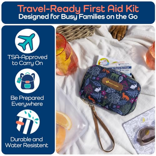 Woodland KeepGoing Kids Travel First Aid Kit - 130 Pieces TSA-Approved