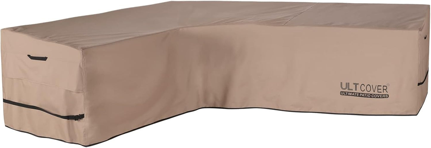 ULTCOVER Waterproof Patio L-Shaped Sofa Cover - Fits 6-Seater Outdoor Sectional | 85”W x 110”L