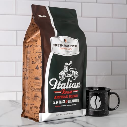 80 oz Italian Roast Whole Bean Coffee - Dark Roast, Kosher, Freshly Roasted