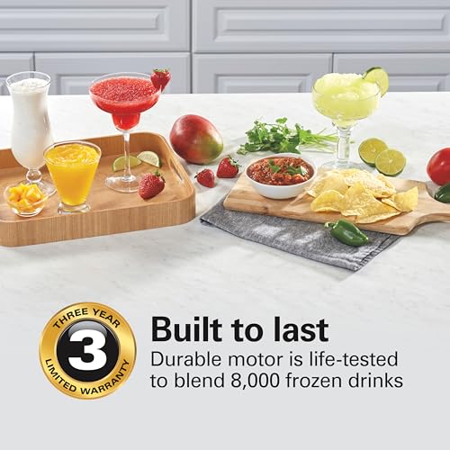 Hamilton Beach Wave Crusher Blender 40oz Stainless Steel Jar - 14 Functions, Ice Sabre Blades, 700W