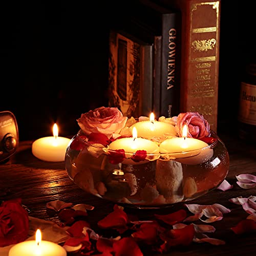 Floating Candles Set of 48 - 3 Inch White Tealight Candles for Weddings & Decor