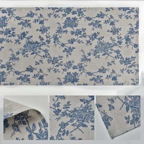 Artoid Mode Dark Grey 13x120 Inch Chinoiserie Table Runner