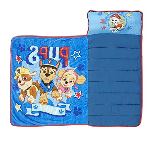 Paw Patrol Toddler Nap Mat Set - Pups Rule Theme with Pillow & Plush Blanket - Boys & Girls Ages 3+ (Pack of 1)